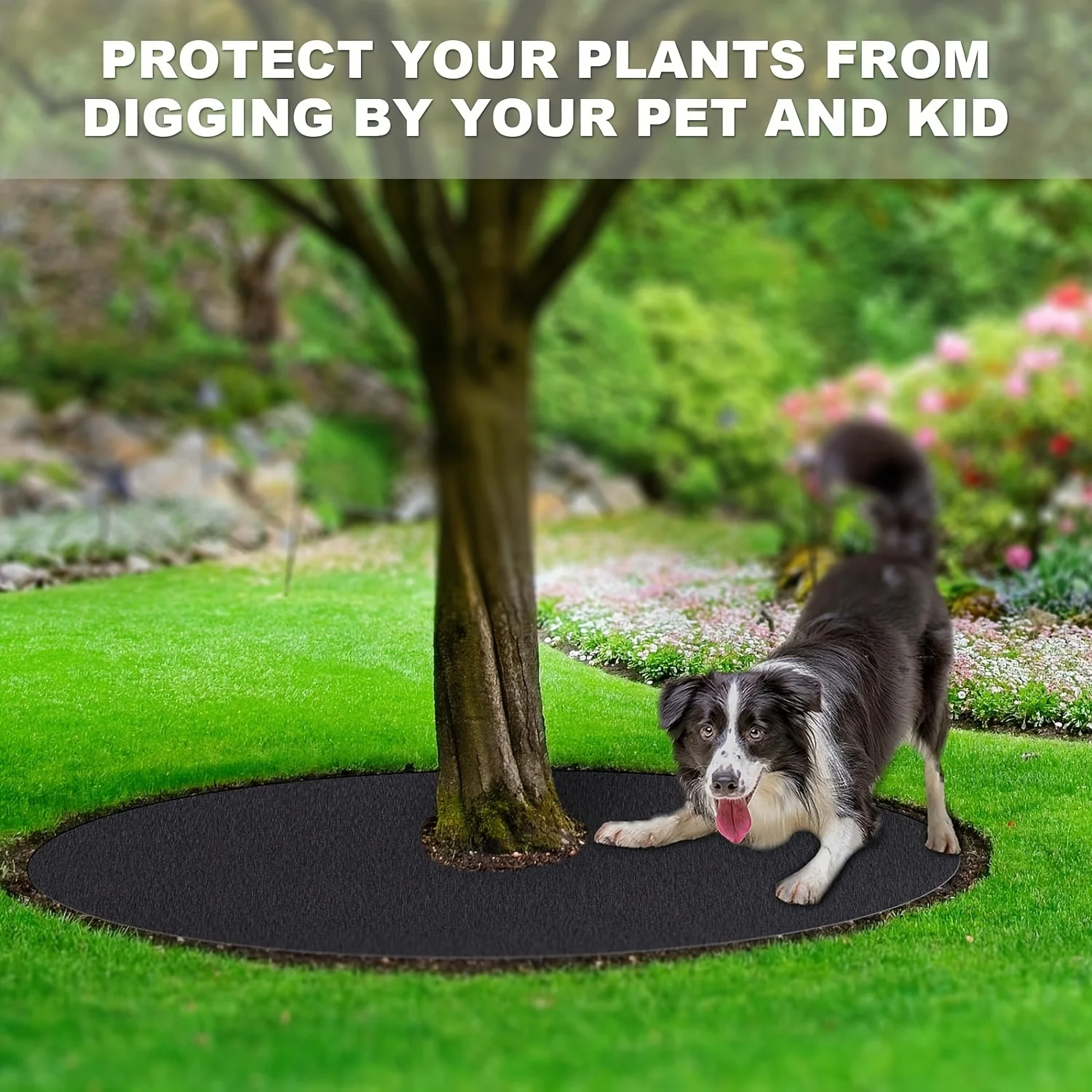 10 Pack Black Weed Cloth - Premium Garden Weed Mat and Lawn Cover to Prevent Weed Growth