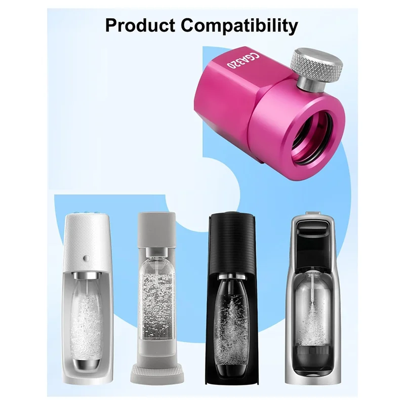 

N08R Replacement Adapter Quick Connect Pink, Tank Connector Kit For Standard Large CGA320