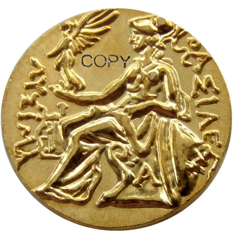 G(01)Alexander III the Great 336-323 BC.gold Drachm Ancient Greek Coin Gold Plated copy coins