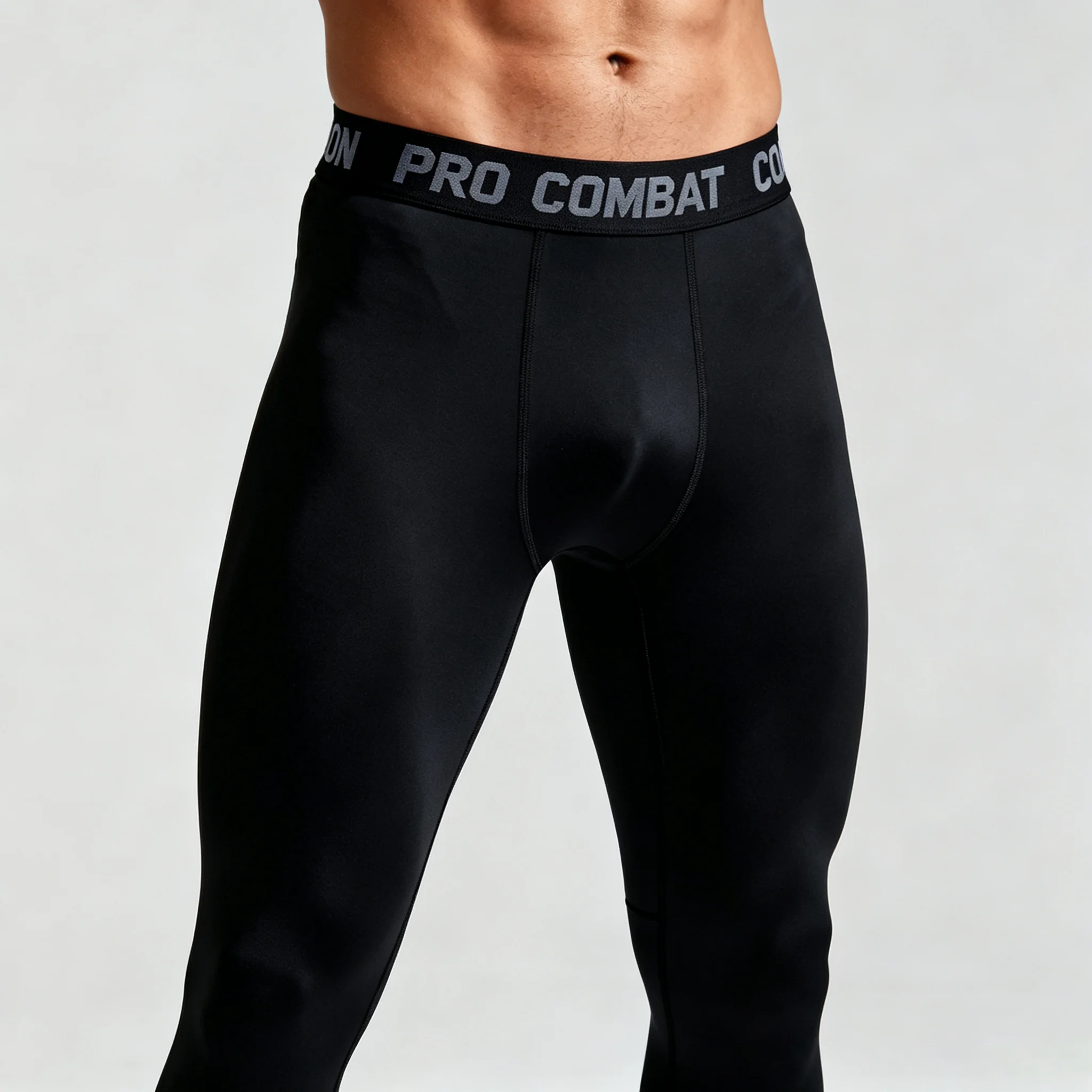 Men's Compression Leggings High Elastic Quick Dry Breathable Sports Base Layer for Gym Running Basketball Workout