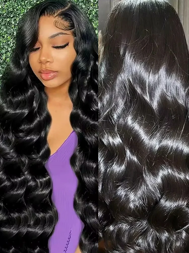 5x7 غلويليس قبل قطع ارتداء الذهاب الباروكات الجسم موجة 13x4 HD الدانتيل شعر مستعار أمامي 30 40 بوصة البرازيلي الشعر البشري للنساء السود لا الغراء