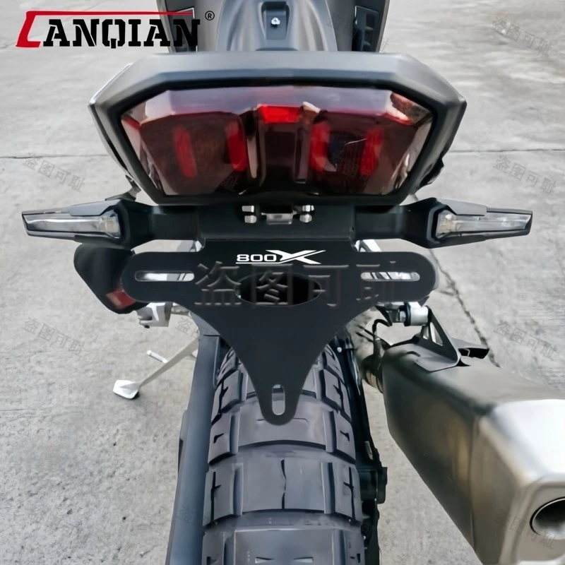 For KOVE 800X Pro Rally Super Adventure 2023 - 2026 800 X License Plate Holder Extender Tail Reflector Fender Eliminator Bracket