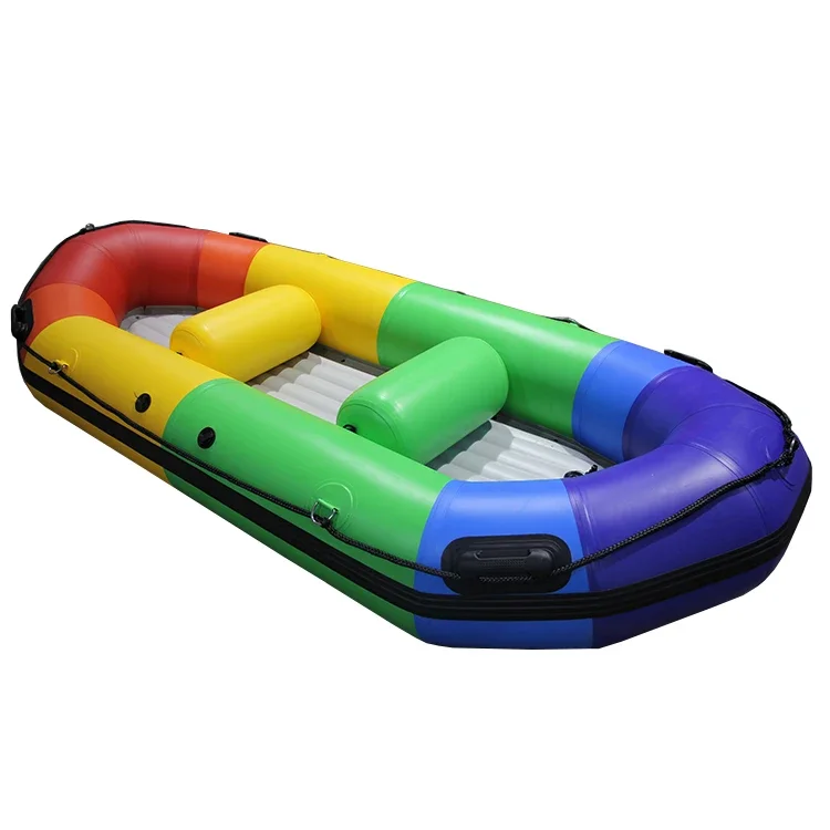 Durable And Portable Inflatable 320 Rafting Boat For Rafting Rowing Fishing Lake Sports Made Of PVC Hypalon With A PC Hull