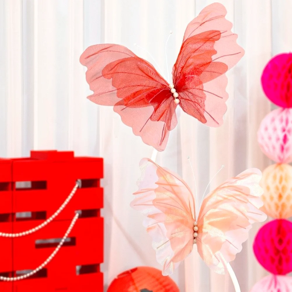 Supply Wedding Venue - Large 50cm Butterfly Mesh Wall Art