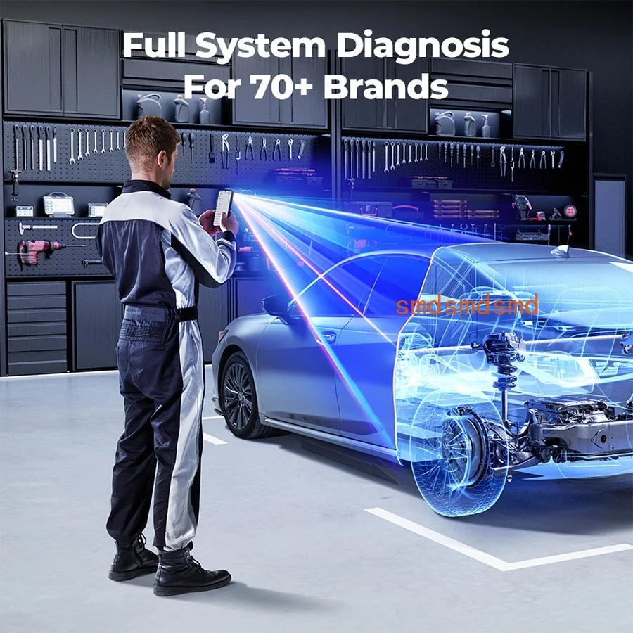 TopScan Pro Mid-level Diagnostic Tool 13 Reset Functions I/M Readiness Injector Coding Tire Pressure Reset