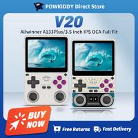 POWKIDDY V20 Retro Video Handheld Game Console A133 Plus Chip 5000mAh Lithium Battery 3.5-Inch IPS HD Scree Gift Retro Stickers