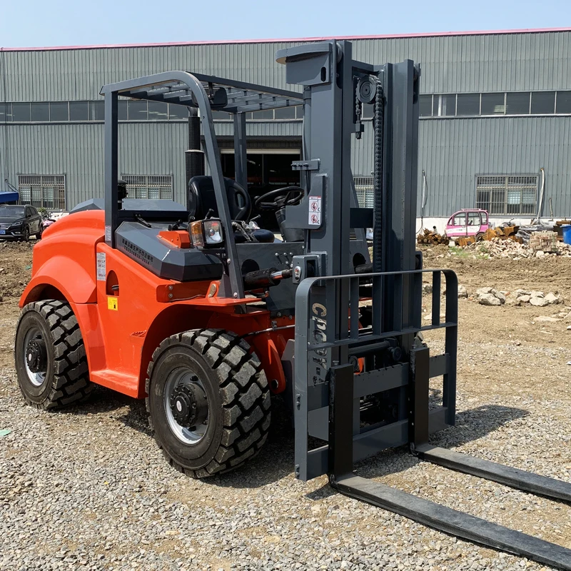 ISO CE China Manufacturer 4x4 All Terrain Forklift 3 ton 4 ton 5 ton Diesel Forklift Trucks Off-road Forklift Articulated