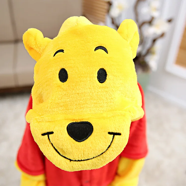 Disney Kostüm Erwachsene Onesie Pyjama Winnie The Pooh Kinder Cosplay Anime Figur Pyjamas Herbst Winter Home Nachtwäsche Geburtstage Geschenke