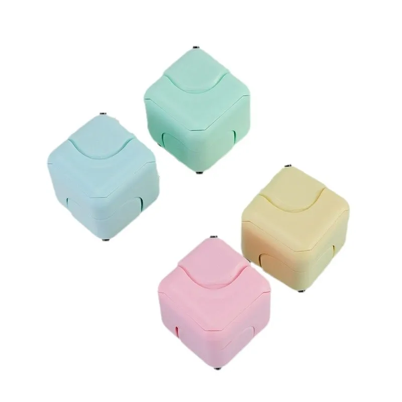 Fidget Cube con Spinner, juguete rompecabezas multifunción para aliviar el estrés para adultos, mini juguete de dedo cuadrado de 6 lados para la ansiedad TDAH
