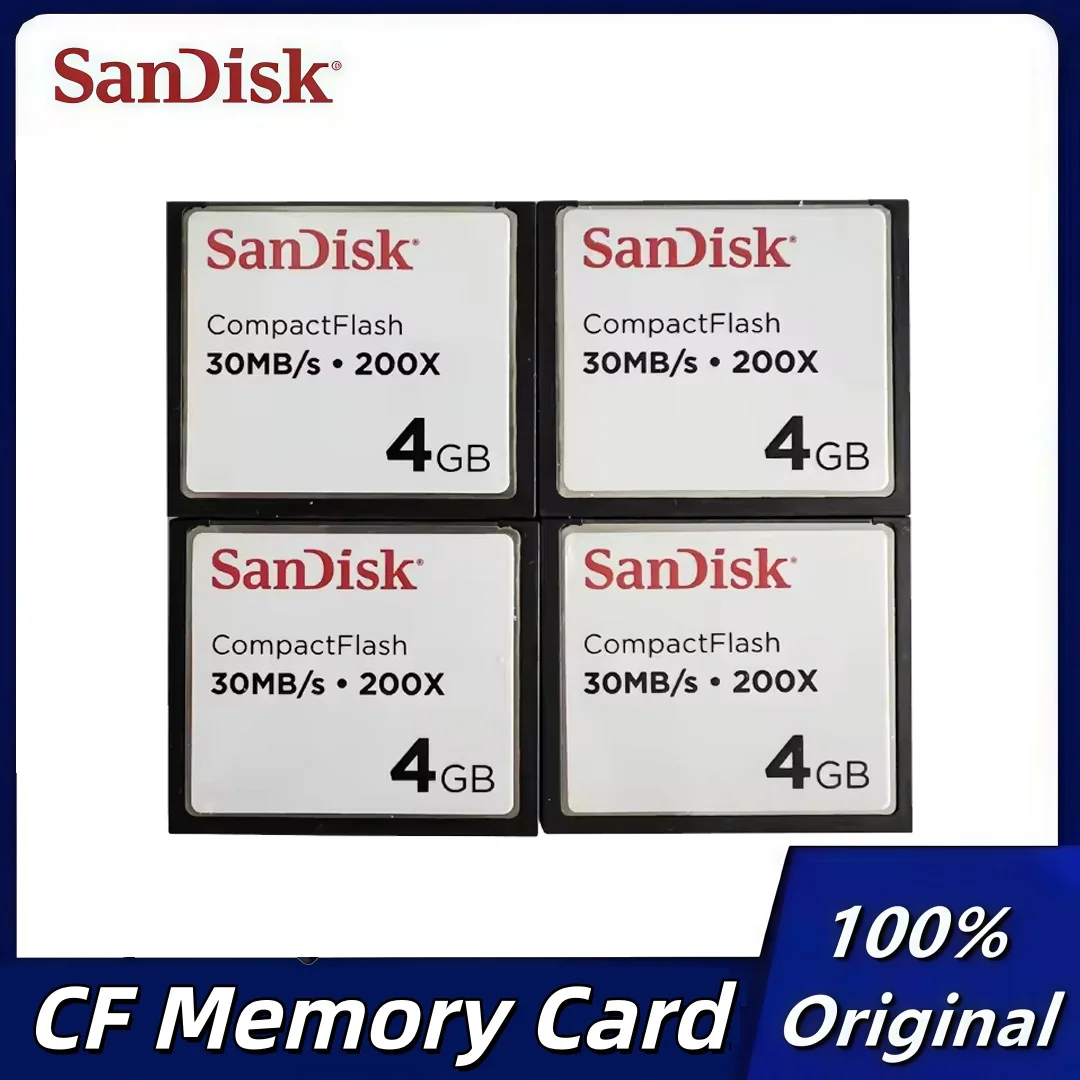 

Промышленная карта памяти SanDisk 4 ГБ CF, 30 МБ/с, 400X Compact Flash для Frank, Fanuc, ЧПУ, рекламных проигрывателей