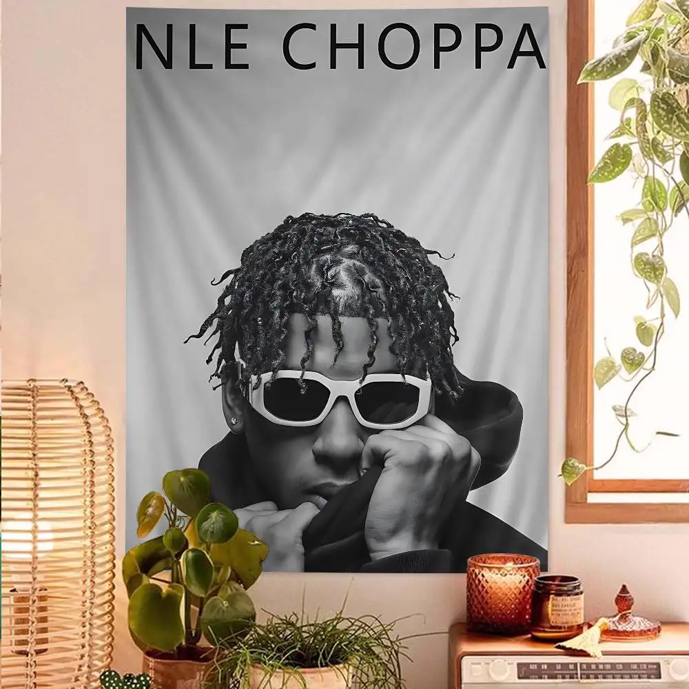 

Pop Rapper N-NLE Choppa Cartoon Tapestry Art Science Fiction Room Home Decor Wall Hanging Sheets