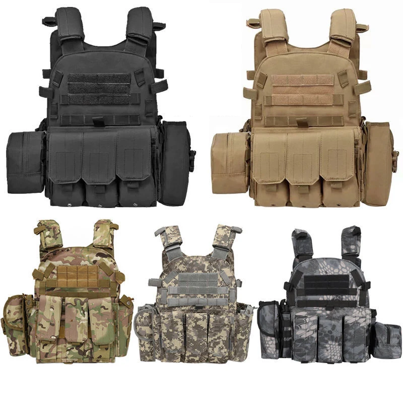 1000D Nylon Tactical Vest Body Armor Plate Carrier Hunting Airsoft Jacket Paintball Game Gear Molle Training Military Army Vest