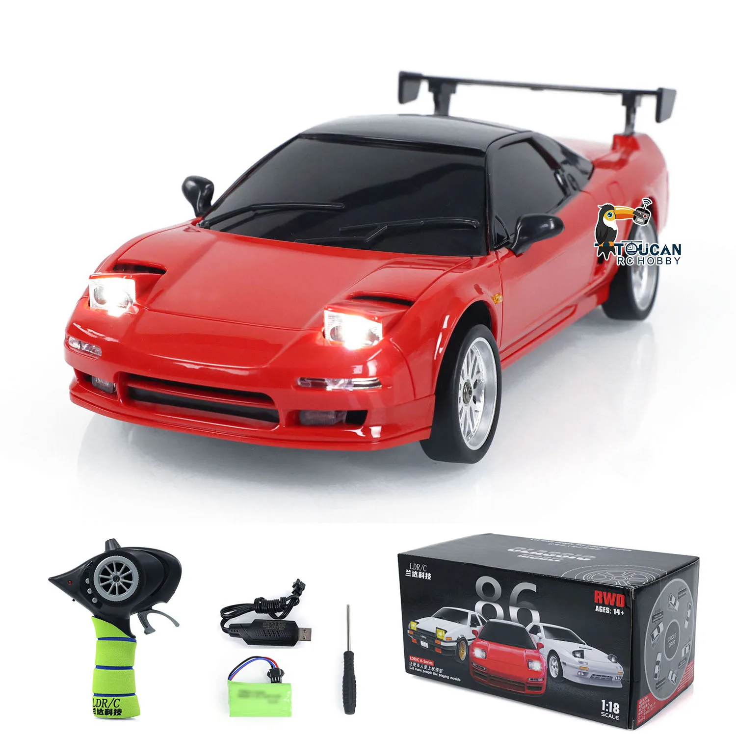 

Распродажа в США LDRC LD1803 2WD RC Drift Car 1:18 Гоночный автомобиль с беспроводным управлением Гироскоп