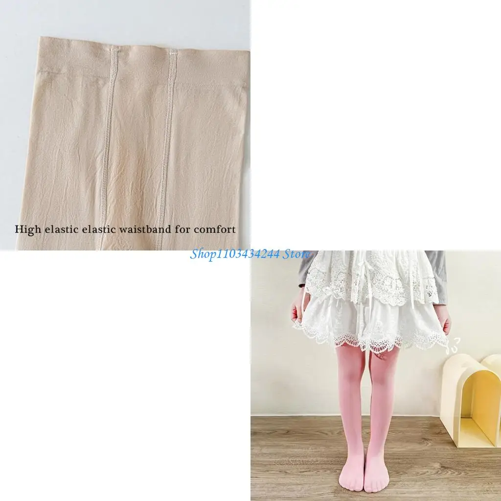 

Мягкие бархатные танцевальные колготки для девочек, высокоэластичные дышащие леггинсы для малышей, однотонные детские колготки