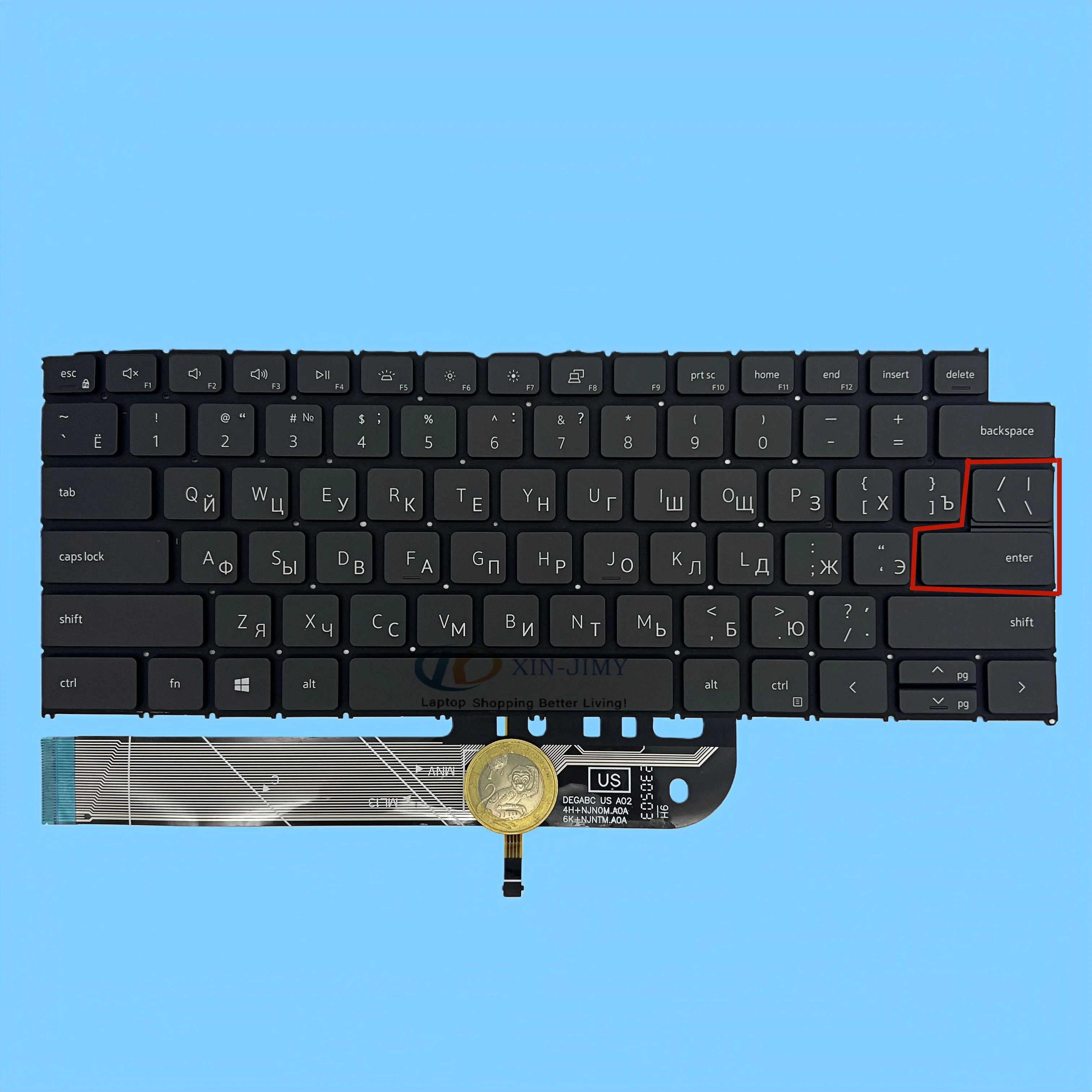 

For Dell Latitude 3420 3430 E3420 3320 3330 RU Russia keyboard with backlit