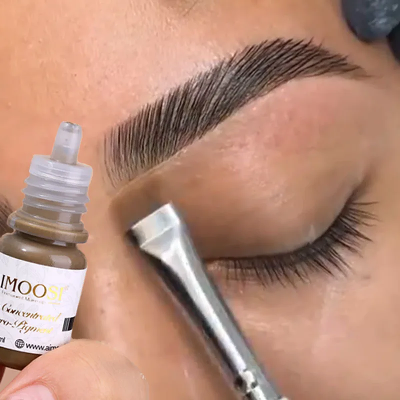 Pigmento de tatuagem de sobrancelha profissional semi permanente delineador matiz beleza microblading sobrancelhas tatuagem realçadores maquiagem