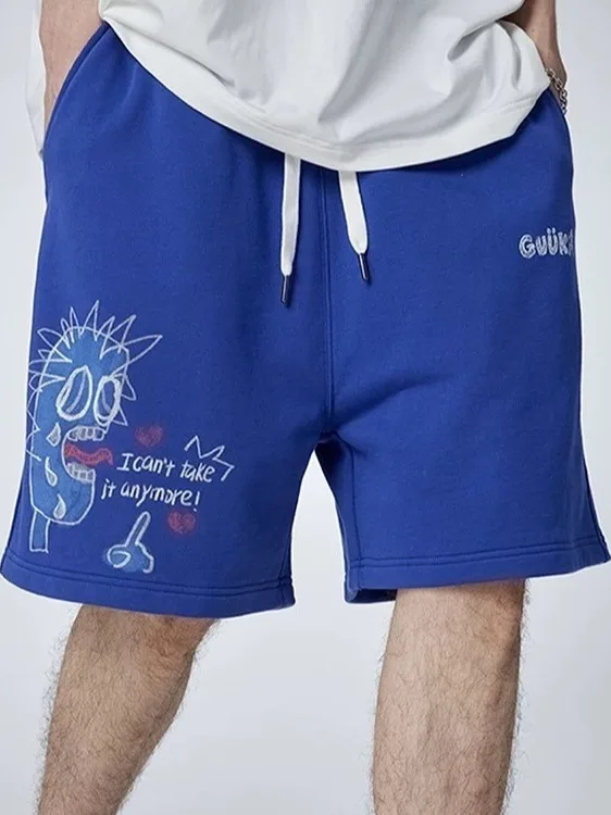 

Мужские летние шорты свободного кроя 2025: Модные брендовые бриджи, спортивные повседневные брюки, свободный крой, молодежный энергичный стиль