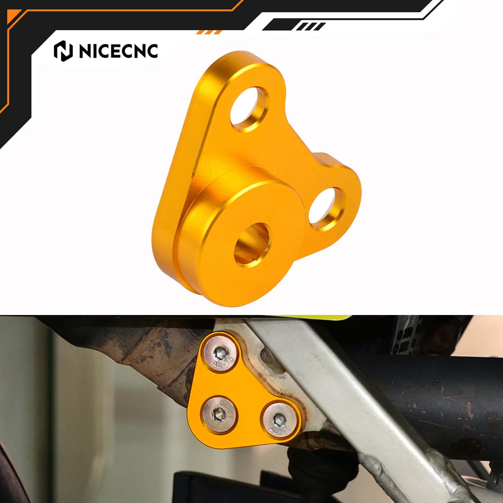 

NICECNC для Suzuki DRZ400SM DRZ400S DRZ 400SM 400S DRZ400 SM S 2000-2024 алюминиевый держатель выхлопной системы, вешалка для крепления Auspuff Halter