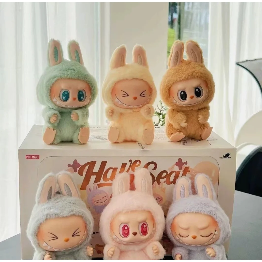 

Authentic POP MART The Monsters Have A Seat Series Vinyl Plush Pendant Keychain Blind Box Toys Mystery Box Mistery Figure