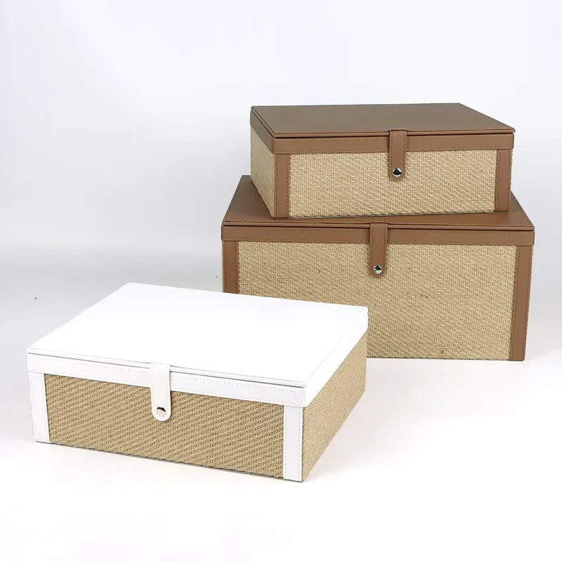 Large Capacity Clamshell Storage Box Premium Leather Organizer for Bedroom Living Room Under Bed Clothes Snacks Toys Spot