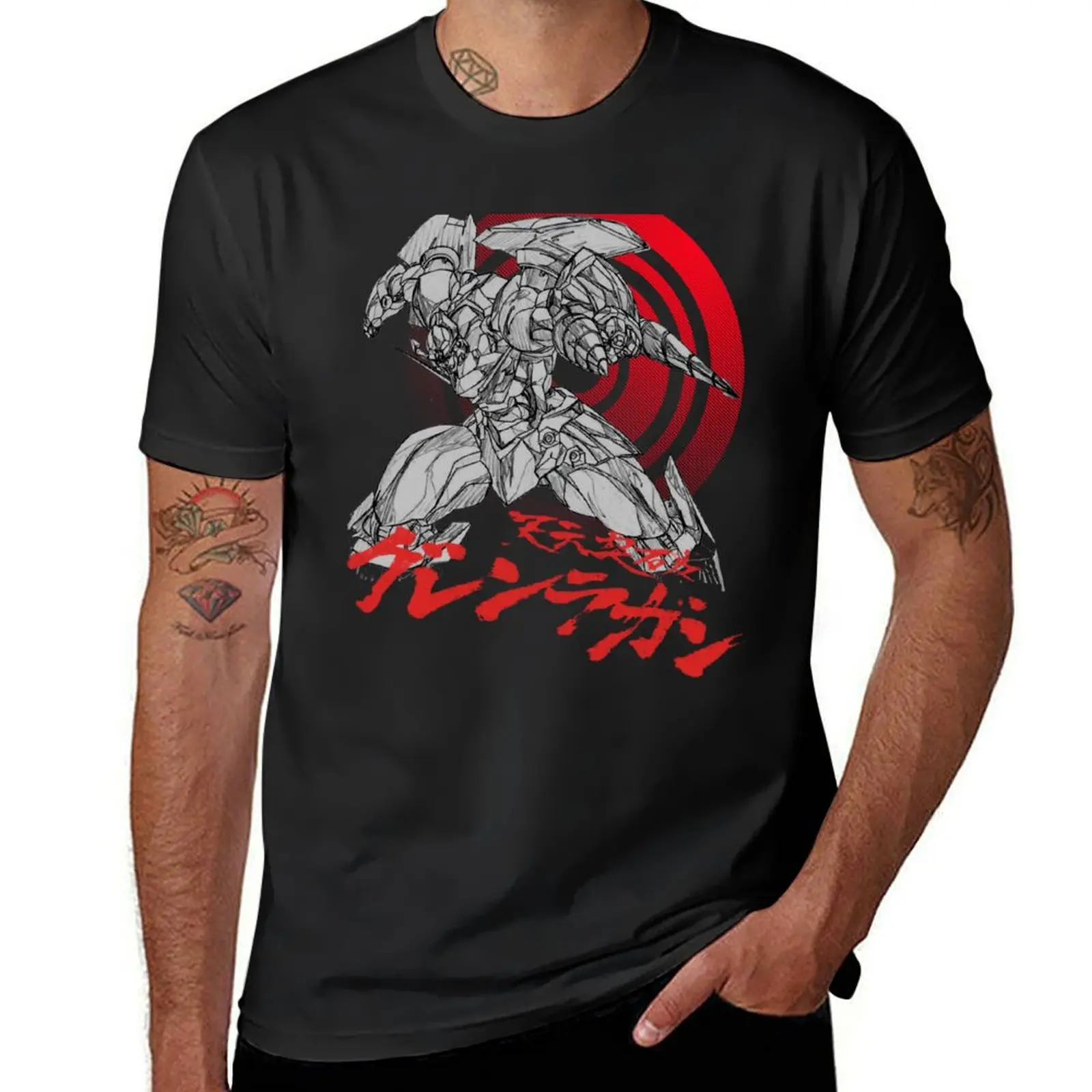 Gurren-Lagann T-Shirt plus size tops shirts graphic tees for a boy plus sizes Men's t-shirts