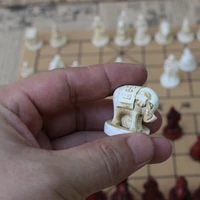 New Chess Board Games New Quality Traditional Chinese Chess Game Set Resin Chess Pieces Soft Chessboard Archaize Retro