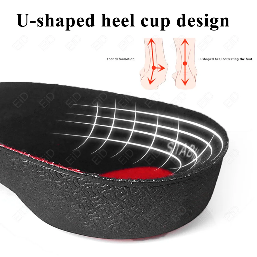 تصحيح النعال العظام عالية قوس يدعم الارتفاع زيادة النعال للرجال النساء أحذية أقدام مسطحة كعب رفع منصات الأحذية وحيد