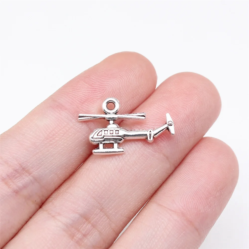Airplane Hot Air Balloon Charms Pendant Men Jewellery Bulk Cute Supplies