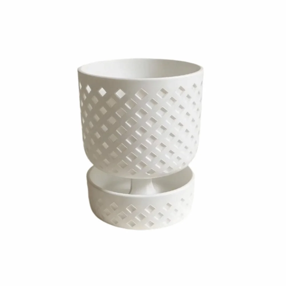 

Home Decor Root Control 3D Printed Flower Pot Breathable Decorative Plant Containers Plastic Flowerpots Green Onion Pots Office