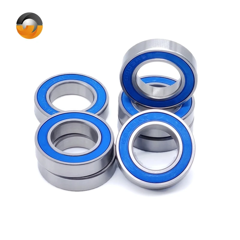 

4 шт. 6903RS подшипник 17x30x7 мм ABEC-7 6903 2RS велосипедная ступица передние и задние ступицы колеса 17 30 7 шариковые подшипники синие герметичные