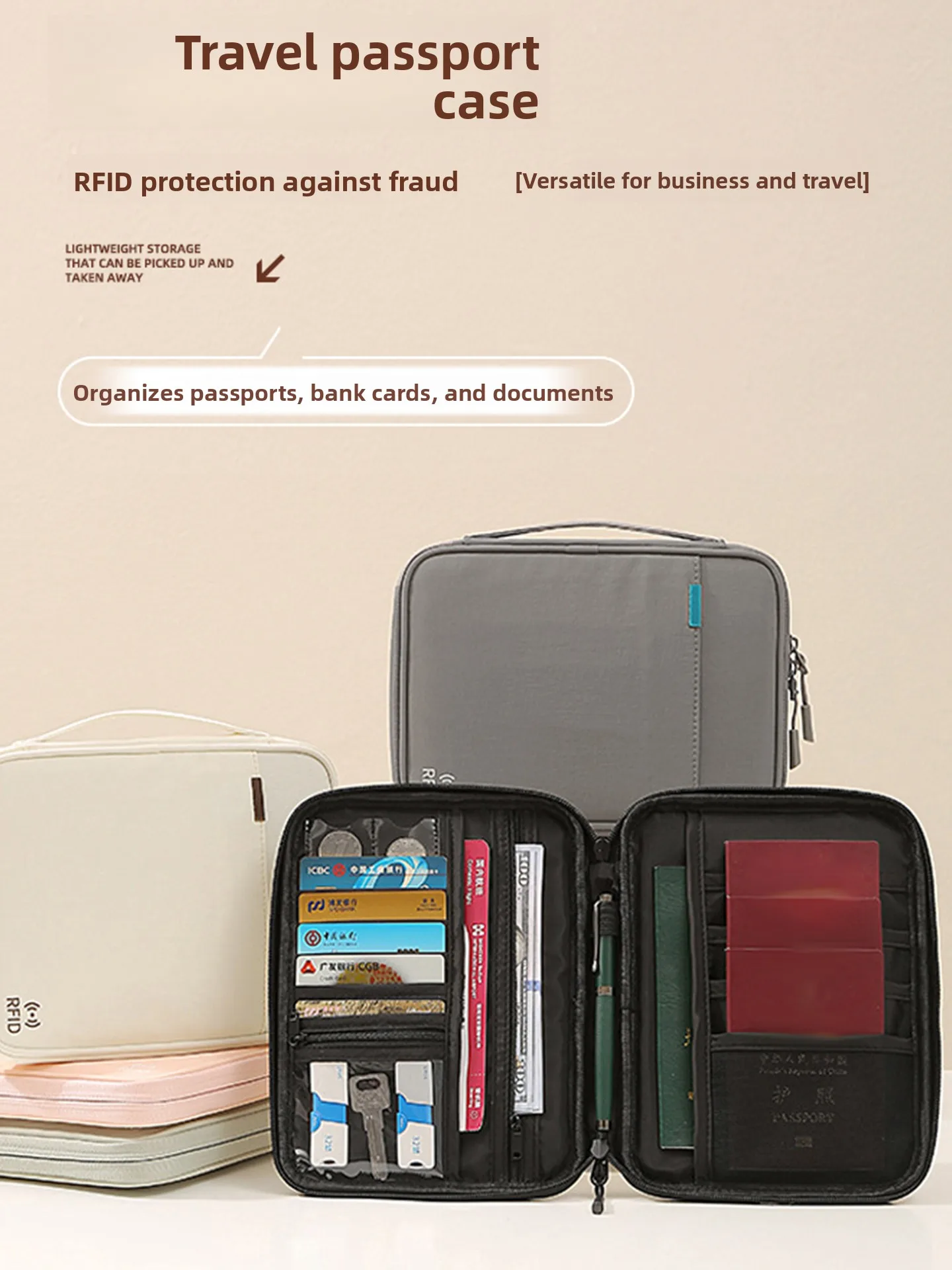 portable-lightweight-commuting-travel-passport-boarding-pass-storage-bag-anti-theft-card-holder-casual-simple-style-for-adults