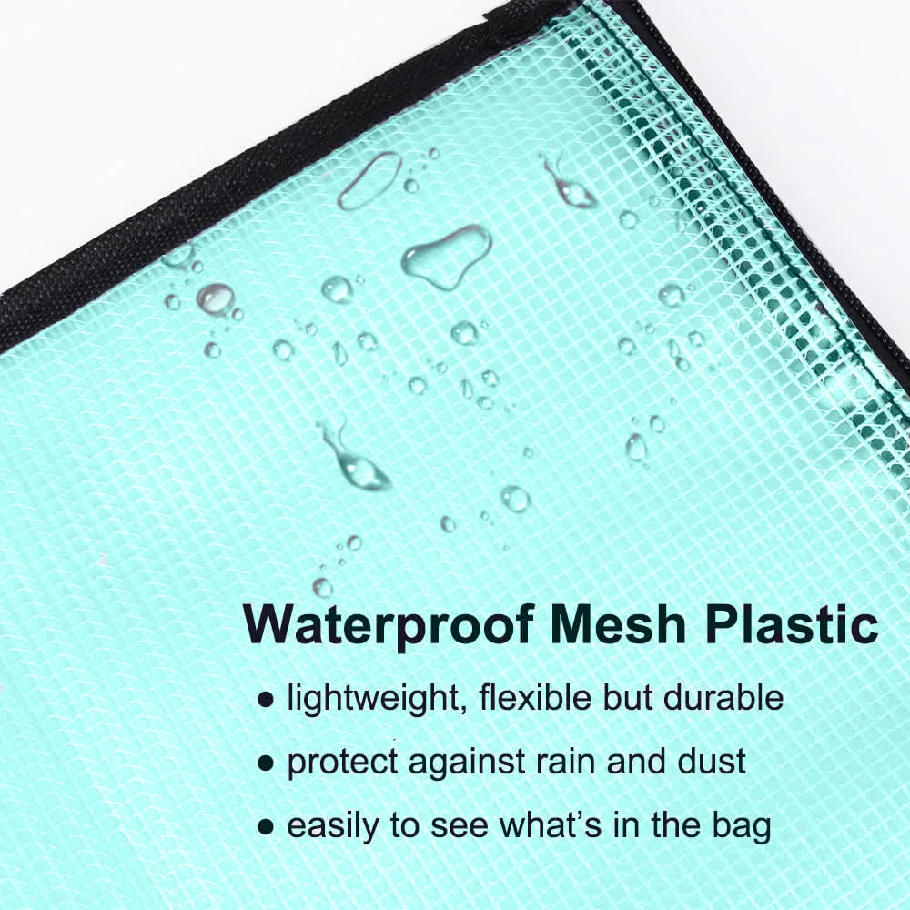 حقائب محفظة فنية مقاس 19 × 25 بوصة، حقيبة تخزين عمل فني مع مقبض ومنظمات مجلدات شبكية من الفينيل بسحاب للوحات الإعلانات، Scr