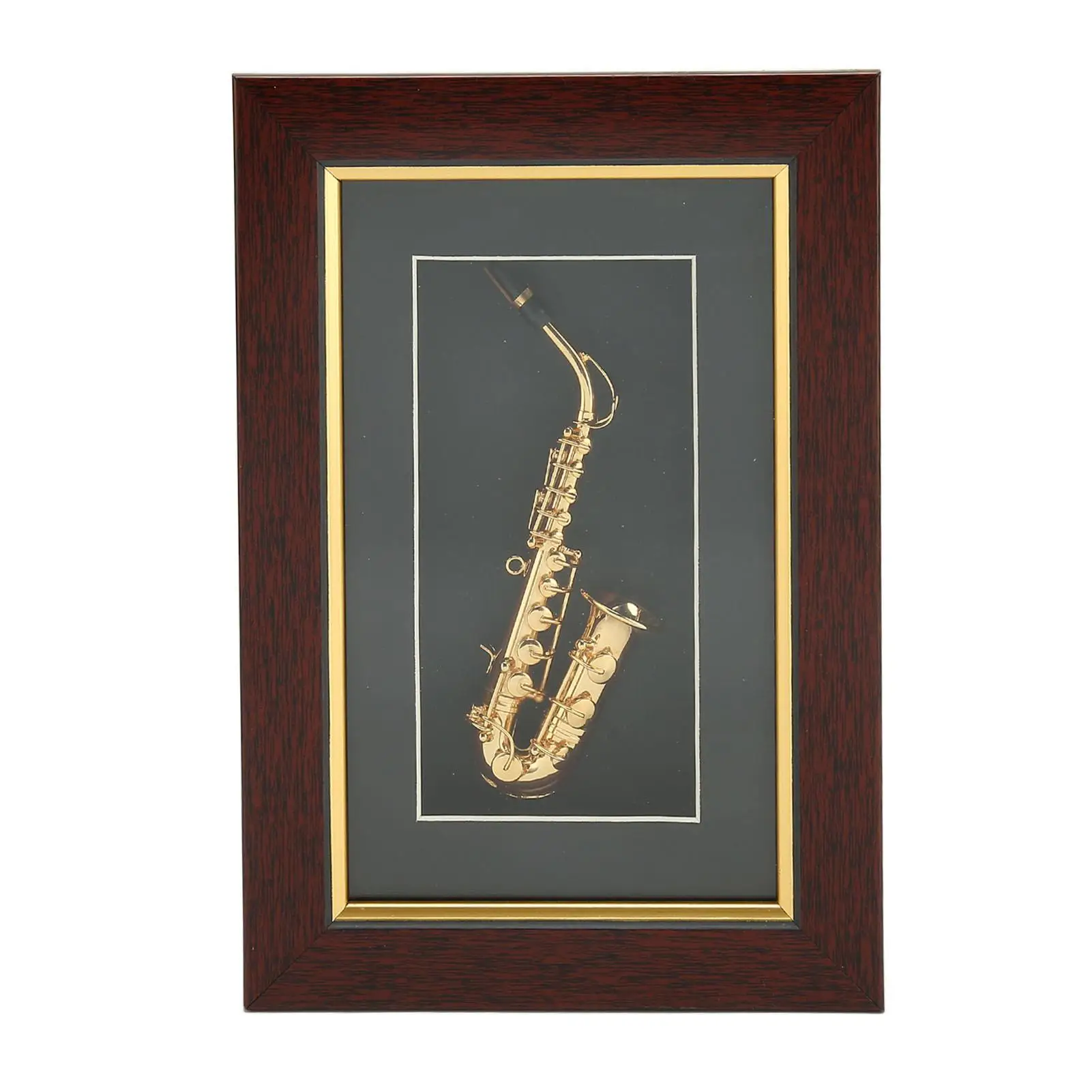 

Mini Saxophone Ornament - Elegant Glass & Metal Design, Perfect for Home Decor & for entertainment