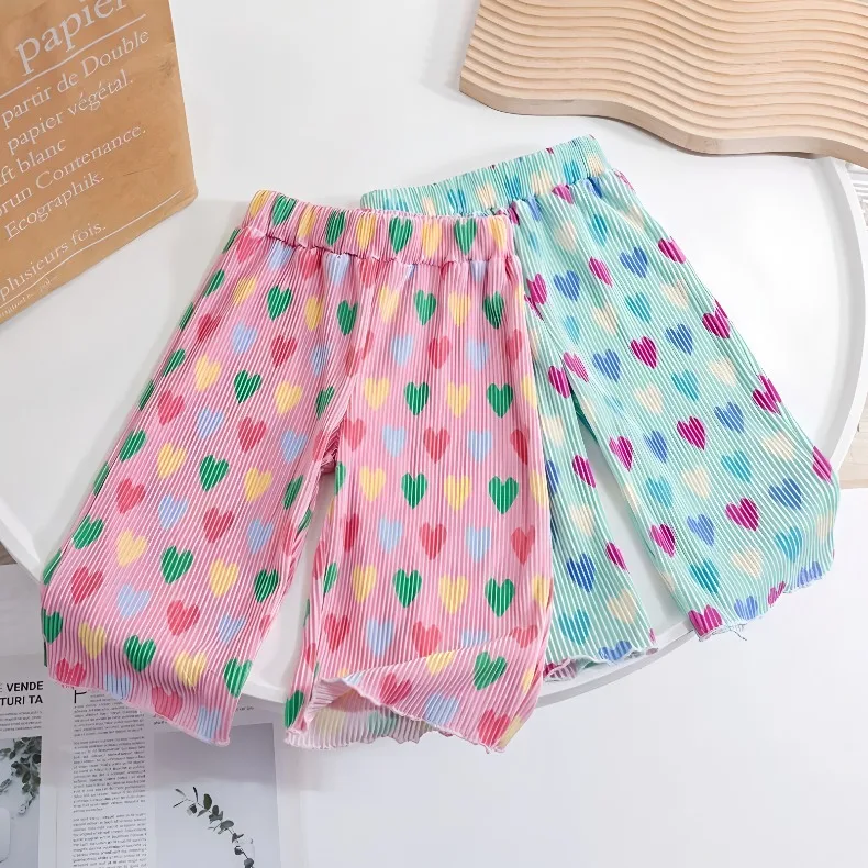 0-6 Jahre Baby Mädchen Liebliche Bedruckte Freizeithose Kinder Elastische Taille Mädchen Süße und Niedliche Dünne Moskitohose Sommer Neu – Detail 3