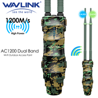 WAVLINK AC1200 Dual Band Outdoor Long Range Access Point Wi-Fi Extender with PoE IP67 Waterproof 2/4x7dBi High-Gain Antennas