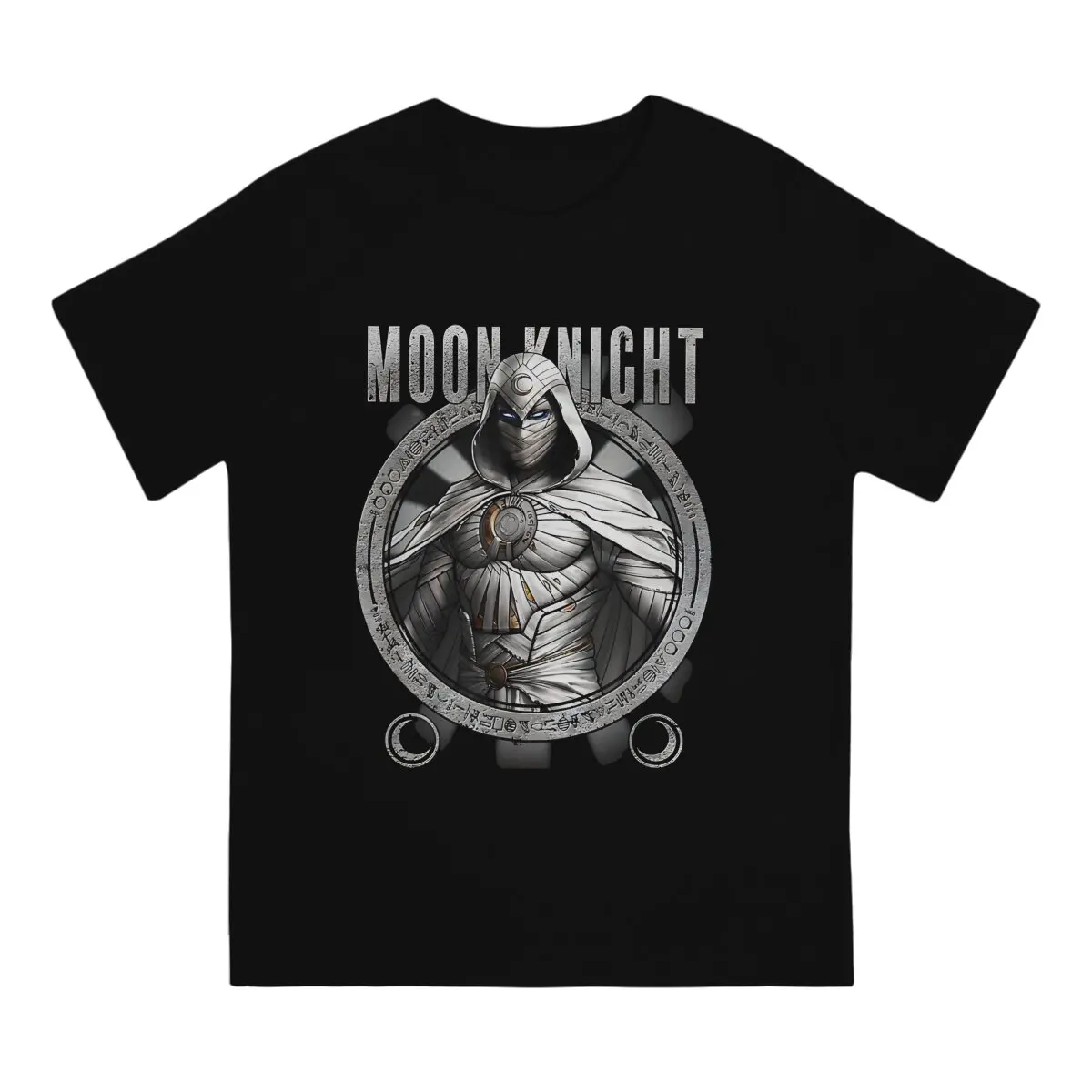 Marvel Comics Character Moon Knight T-Shirt Unique 100% Cotton Tees Short Sleeve T Shirts Round Neck Clothing Summer