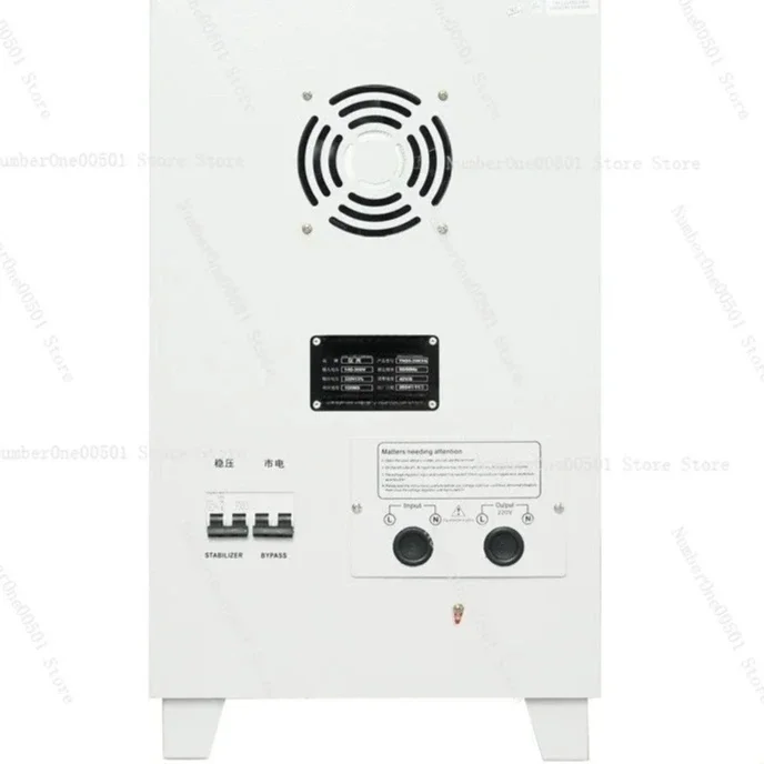 220V Automatic Single Phase Voltage Stabilizer, 10KW High Power AC Regulator for Household Air Conditioner Low Voltage Use
