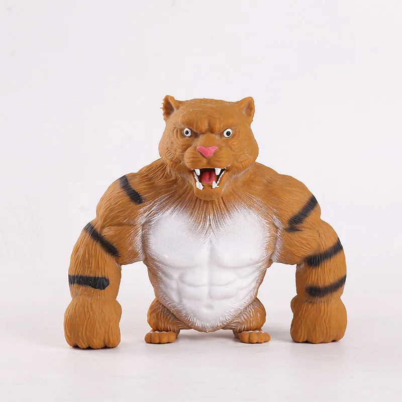 Anti-Stress Toy Big Tiger Soft Glue Toy Squeeze Fidget Toys Squishy Trick Stress Relief Play Pranks For Kids Adults Gift J191