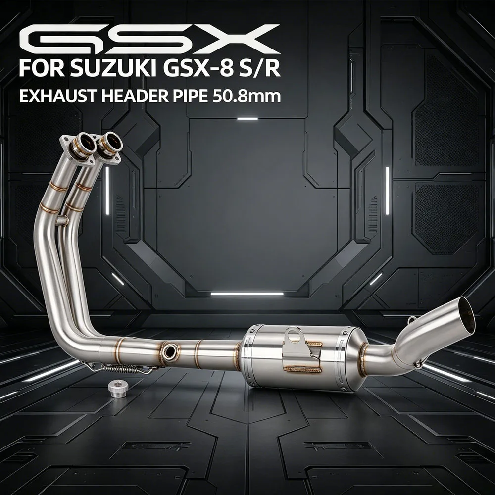 

GSX8T Exhaust Headers Tube For Suzuki GSX8R GSX8S GSX8T GSX8TT Motorcycle Escape Accessories Street Bike 51mm Manifold