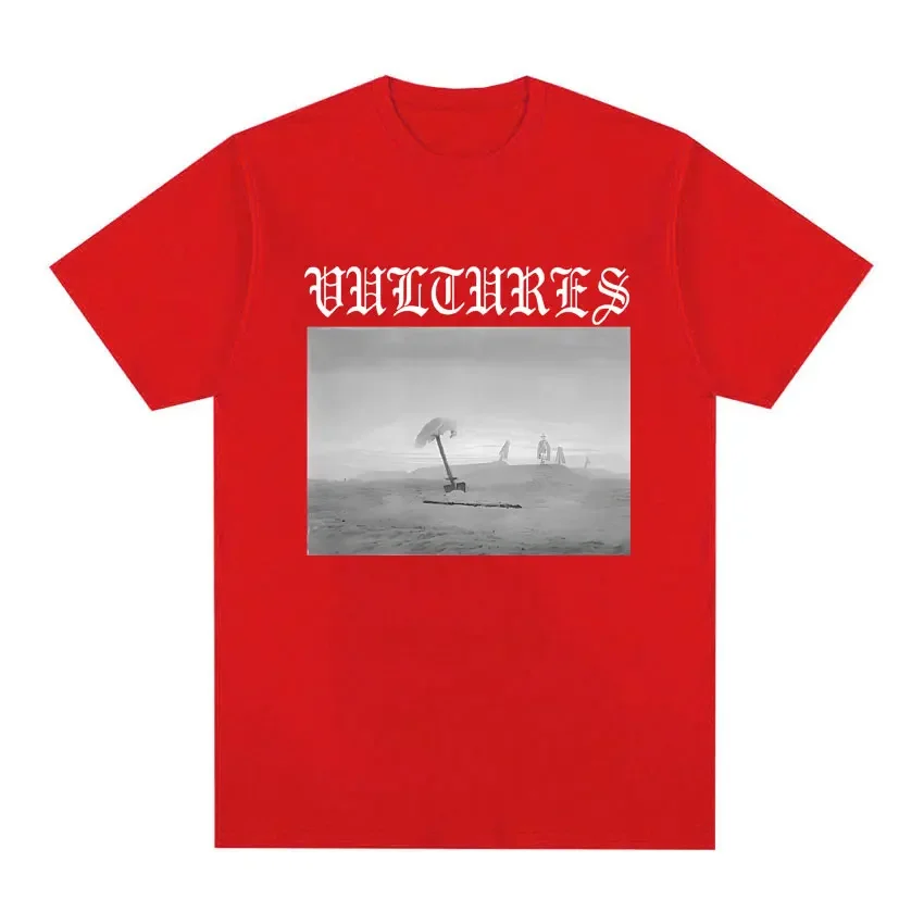 Kanye West Vultures New Song and Album Cover T Shirt Men Women Harajuku Gothic Loose T-Shirts Hip Hop Punk Style Tees Streetwear