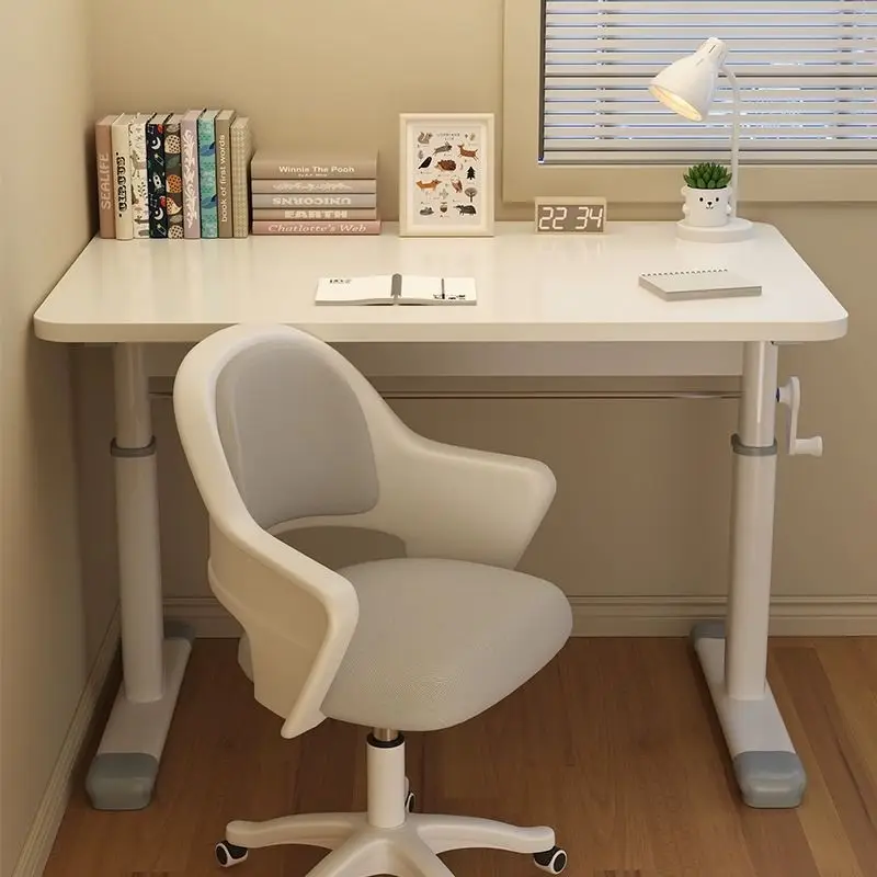 Height Adjustable Dual Desk Two Person Home Office Bedroom Computer Desk Comfortable US European Markets Computer Desk