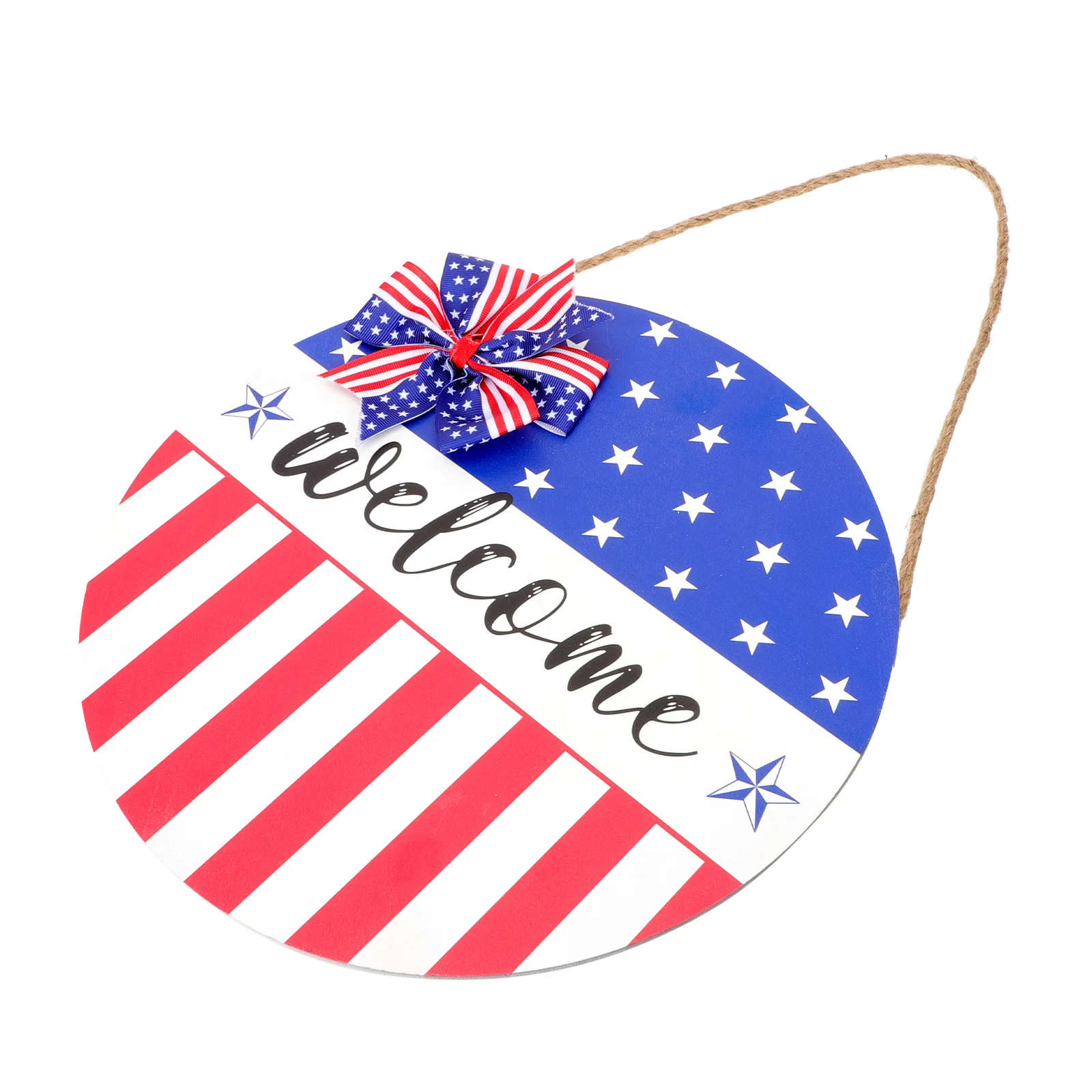 

Wooden Hanging Pendant Independence Day Decor Door Wall Window Party Ornament Festival Decoration 4Th of July Outdoor Supplies