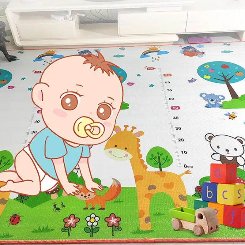 Tapis de jeu pour bébé, antidérapant, en mousse souple, pour ramper, léger, 200X180cm, pour pépinière, éducatif