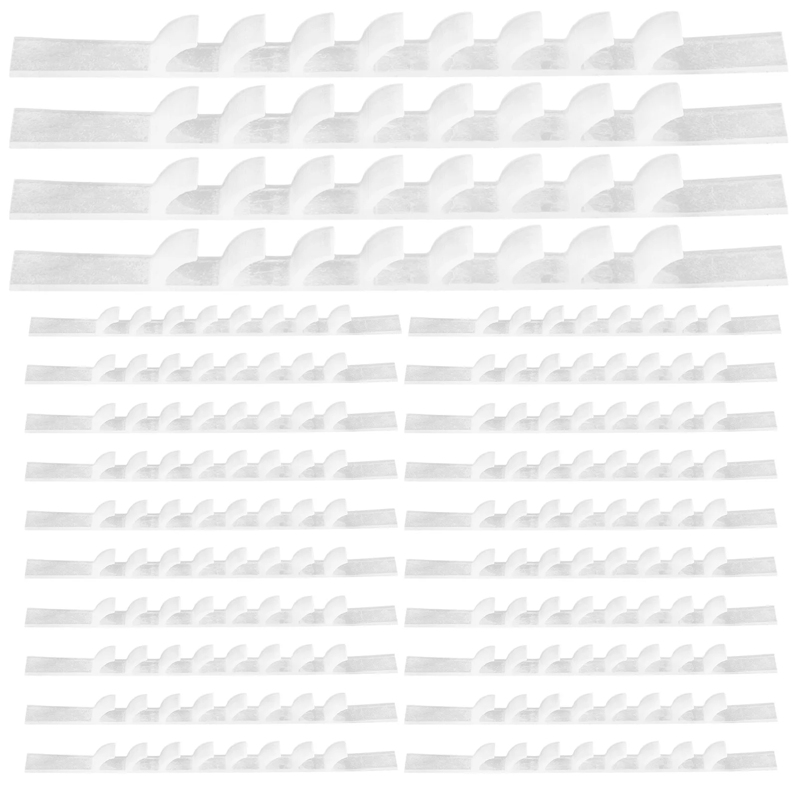 

100 Pcs Accessories Hanger Anti-slip Strip Coat Hangers Grips Silica Gel Silicone Strips
