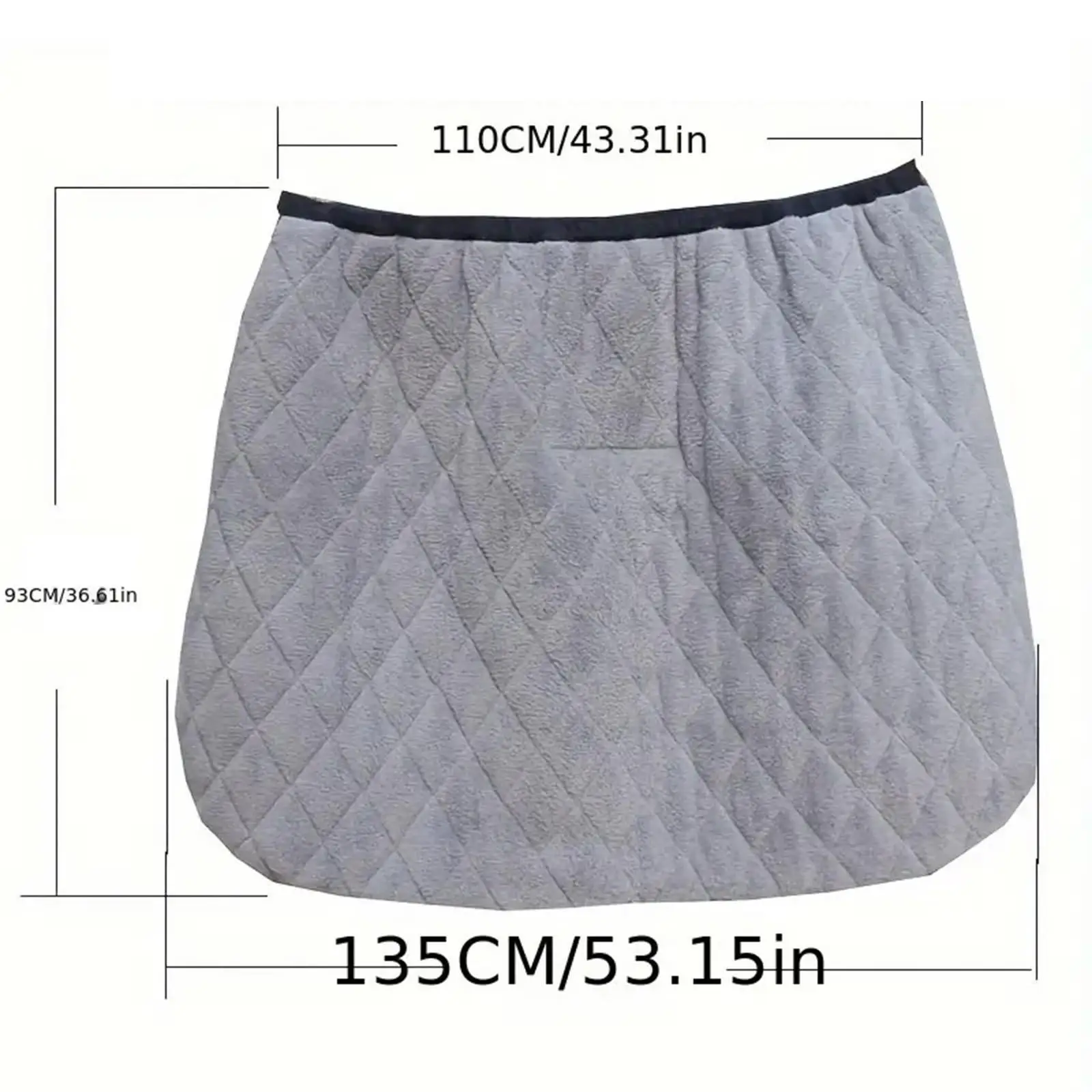 

Blanket Black Coldproof Windproof Universal Fit Apron Skirt for against Cold Wind Lower Body Leg Lap Airplane Train