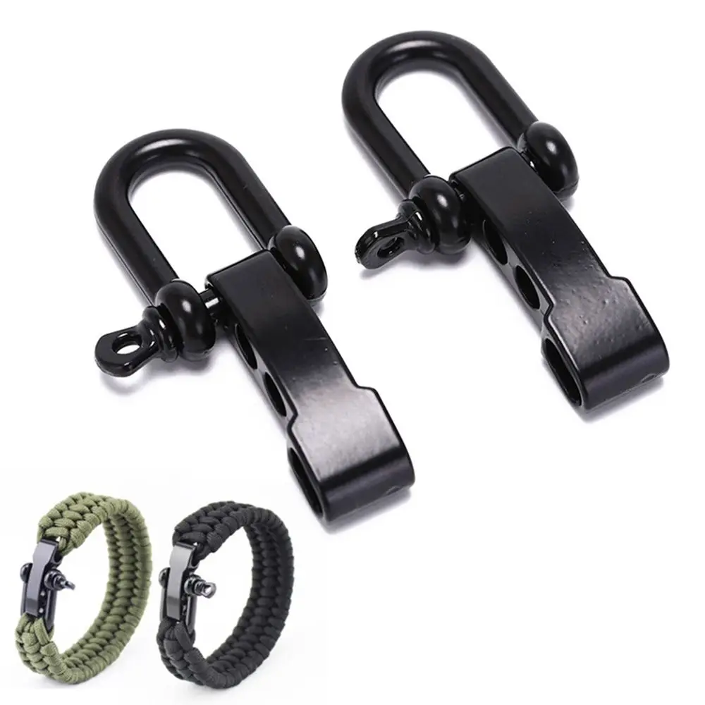 Camping Anchor Screw Pin Survival Rope Paracords U-Shaped Shackle Buckle Bracelet Buckles Paracord Bracelets accessories