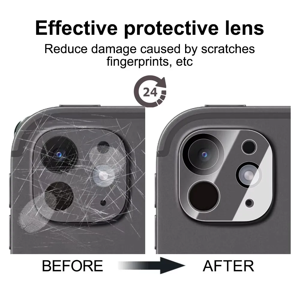 Camera Lens Protectors Tempered Glass Films for Apple IPad Pro 11inch 13inch HD Clear Full Coverage Lens Cover for IPad Pro view 5