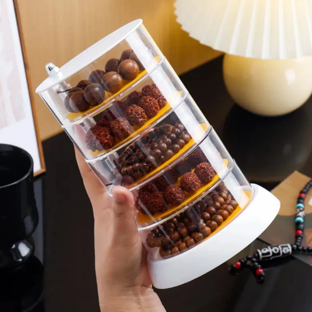 

Multi Layer Transparent Storage Box Bracelet Necklace Earrings Rings Jewelry Display Shelf Dust Proof Large Capacity