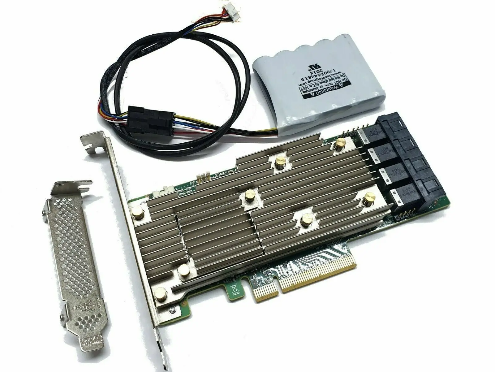 

Broadcom LSI Megaraid 9460-16i 4G PCIe x8 3.0 RAID Card 12Gbps with LSI CVPM05
