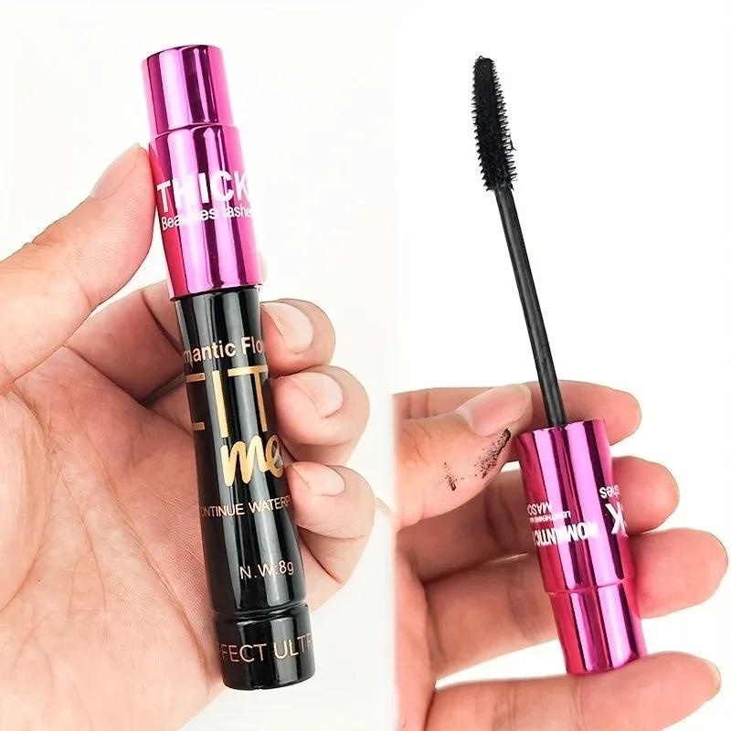 Wodoodporny tusz do rzęs 3D Fiber Mascara, długotrwały, naturalnie podkręcający rzęsy, nie rozmazuje się, maksymalnie powiększa objętość, intensywnie pogrubia i wydłuża.